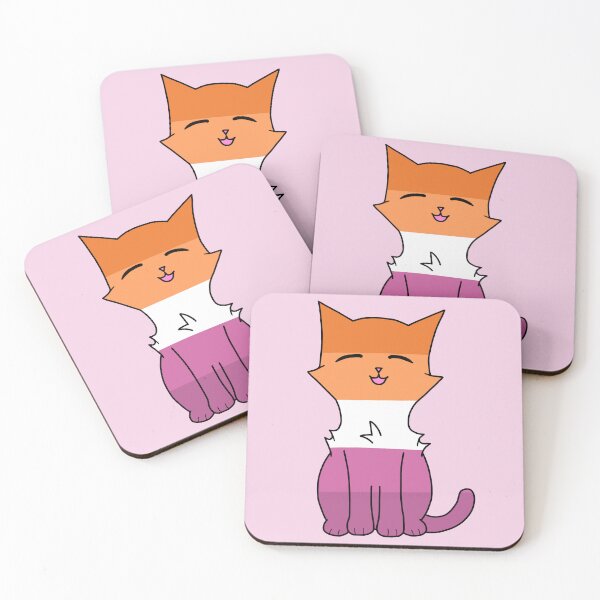 Item preview, Pastel Lesbian Pride Cat designed and sold by SillyStarlight.