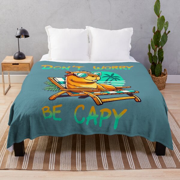 Item preview, Retro Don’t Worry Be Capy Cute Vintage Capybara designed and sold by box-artshop.