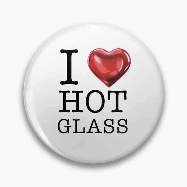 Item preview, I <3 Hot Glass (Black) designed and sold by SketchyBunny.