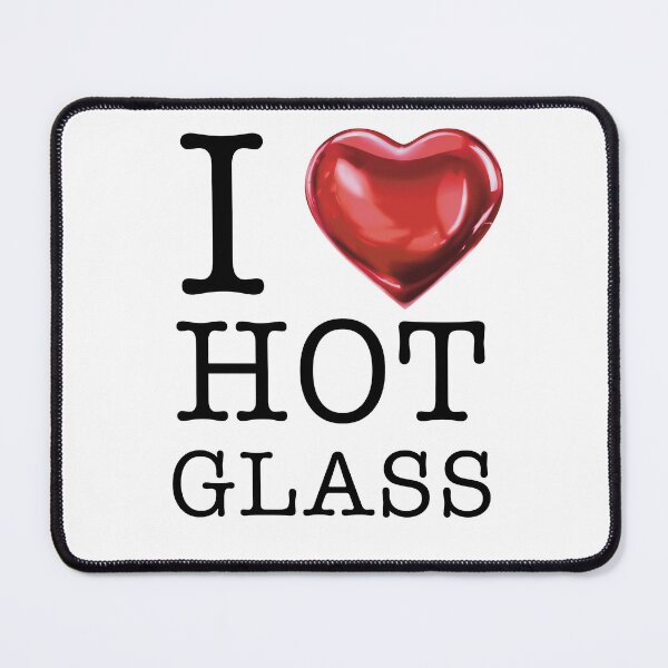 Item preview, I <3 Hot Glass (Black) designed and sold by SketchyBunny.