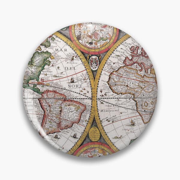 Item preview, Vintage Map of World with Beige Pastel Vintage Colors designed and sold by mrana.