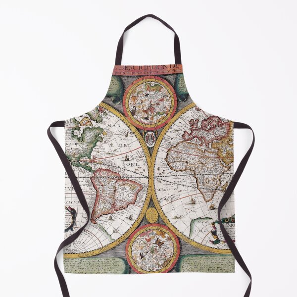 Item preview, Vintage Map of World with Beige Pastel Vintage Colors designed and sold by mrana.