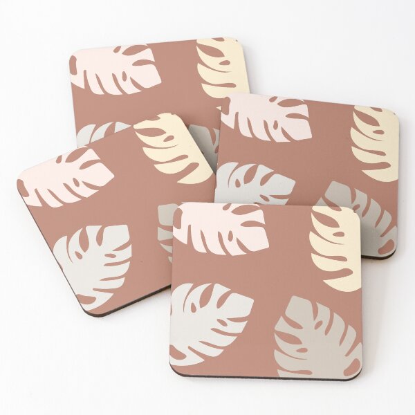 Item preview, Monstera leaves with mocha mousse background designed and sold by ElizabethCoelho.