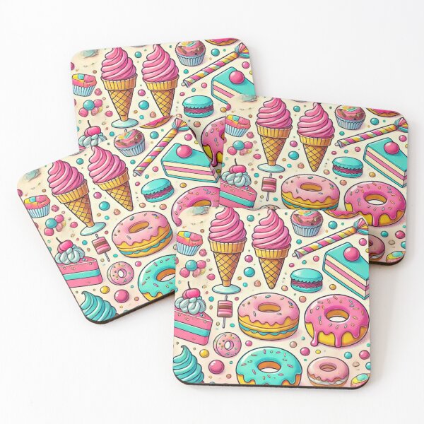 Item preview, Sweet Treats Galore - Playful Dessert-Themed Pattern designed and sold by Designeerguy.