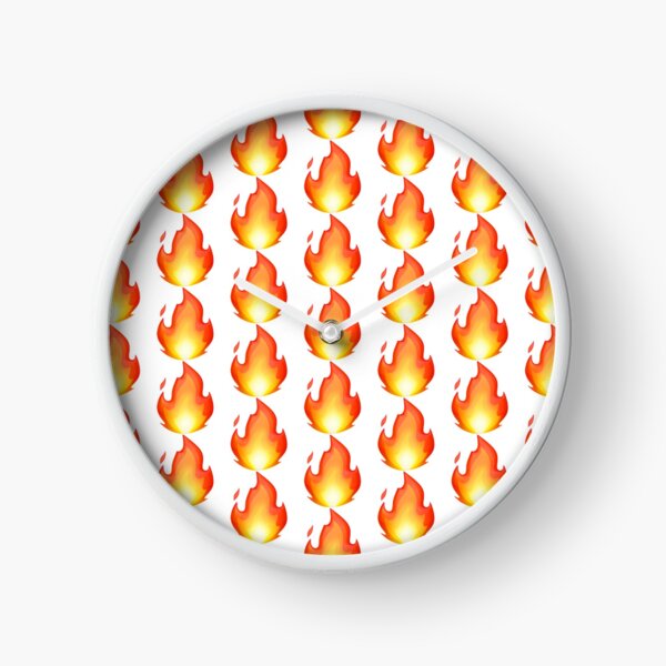 Fire Emoji Clocks Redbubble