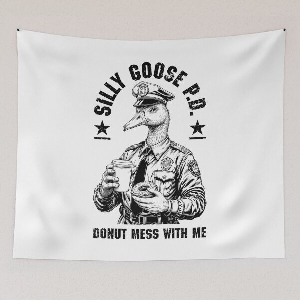 Item preview, Silly Goose Police Department Funny Donut Coffee Cup Cop designed and sold by GrandeDuc.