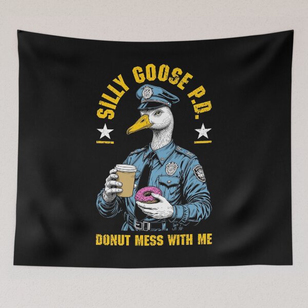 Item preview, Silly Goose Police Department Funny Donut Coffee Cup Cop designed and sold by GrandeDuc.