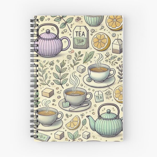 Item preview, Tea Time Serenity - Cozy Tea-Themed Pattern designed and sold by Designeerguy.