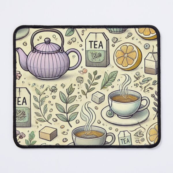 Item preview, Tea Time Serenity - Cozy Tea-Themed Pattern designed and sold by Designeerguy.