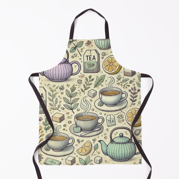 Item preview, Tea Time Serenity - Cozy Tea-Themed Pattern designed and sold by Designeerguy.
