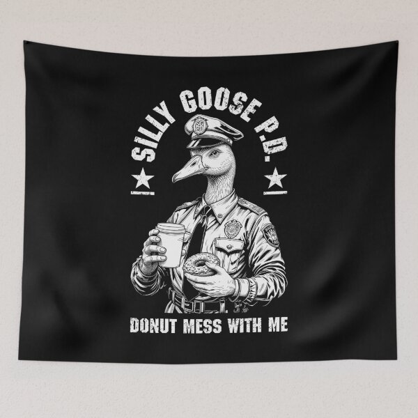 Item preview, Silly Goose Police Department Funny Donut Coffee Cup Cop designed and sold by GrandeDuc.