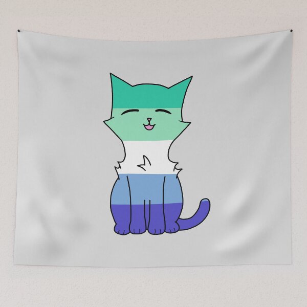 Item preview, Pastel Gay Pride Cat designed and sold by SillyStarlight.