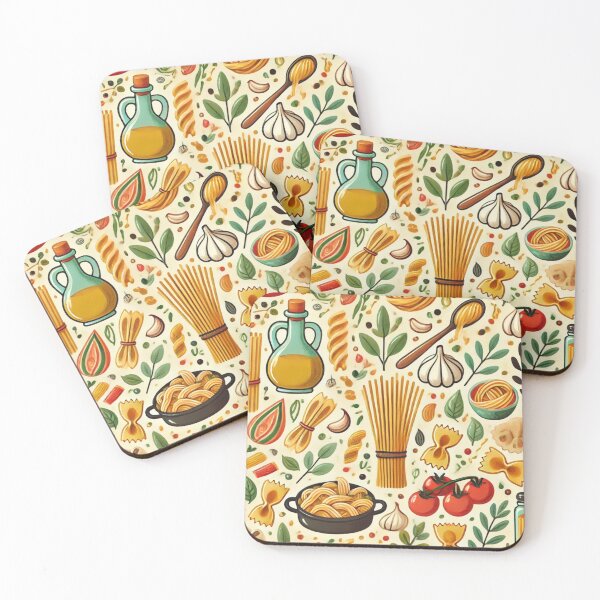 Item preview, Pasta Parade - Playful Italian Food-Themed Pattern designed and sold by Designeerguy.
