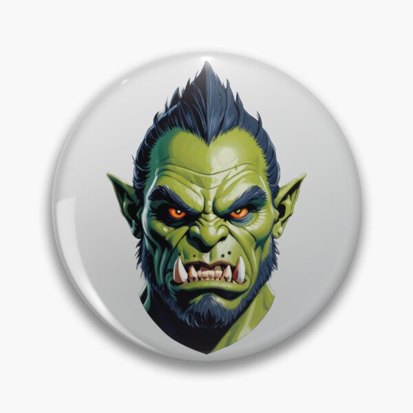 Item preview, Portrait of a Fierce Green Orc designed and sold by artwaves.