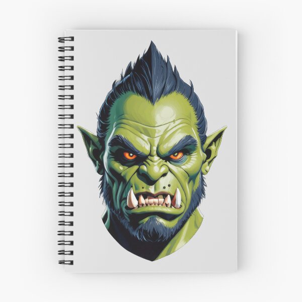 Item preview, Portrait of a Fierce Green Orc designed and sold by artwaves.