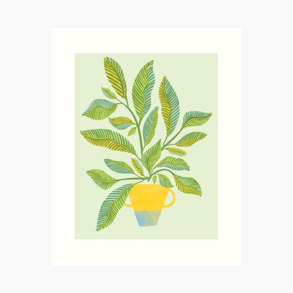 Aperçu de l'œuvre Plante d'intérieur fantaisiste en pot de sauge créée et vendue par moderntropical.