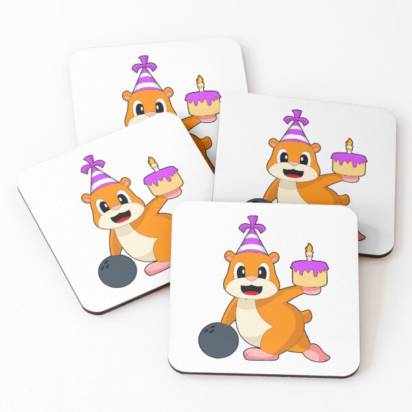 Item preview, Hamster Birthday Bowling designed and sold by Snabdesign84.