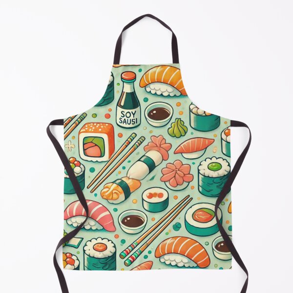 Item preview, Sushi Delight - Playful Japanese Food-Themed Pattern designed and sold by Designeerguy.
