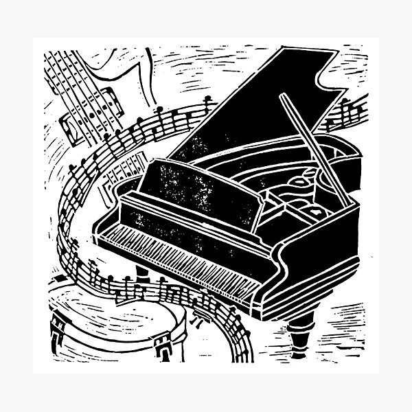 Grand Piano Photographic Print