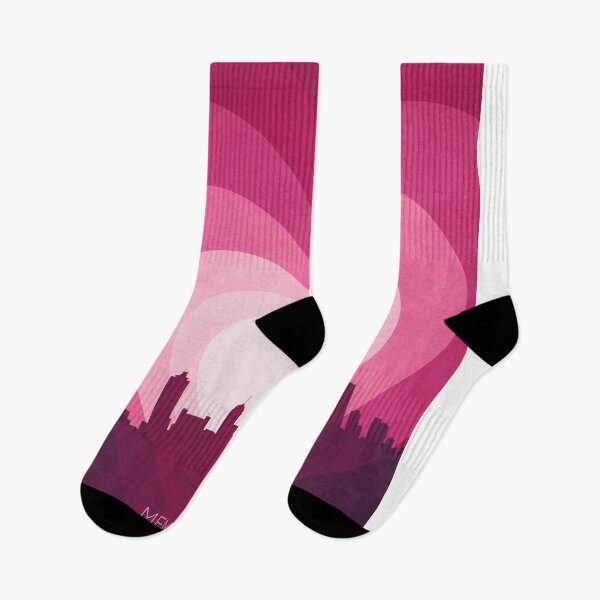 Item preview, Memphis Tennessee Skyline Hearts Pink designed and sold by ArtPrints.