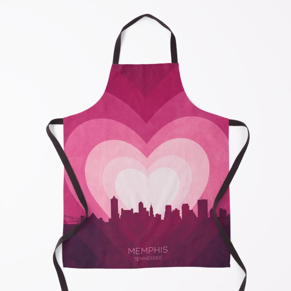 Item preview, Memphis Tennessee Skyline Hearts Pink designed and sold by ArtPrints.