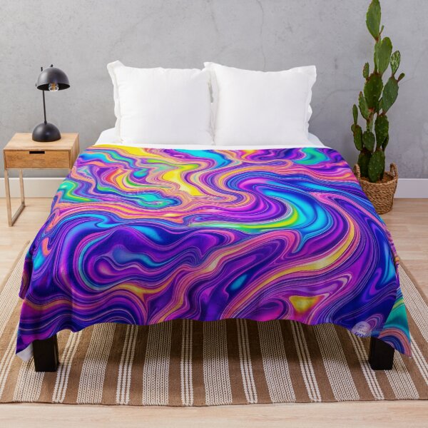 Item preview, Vibrant Fluid Swirls Psychedelic Abstract Art Design designed and sold by ArtComixHaven.