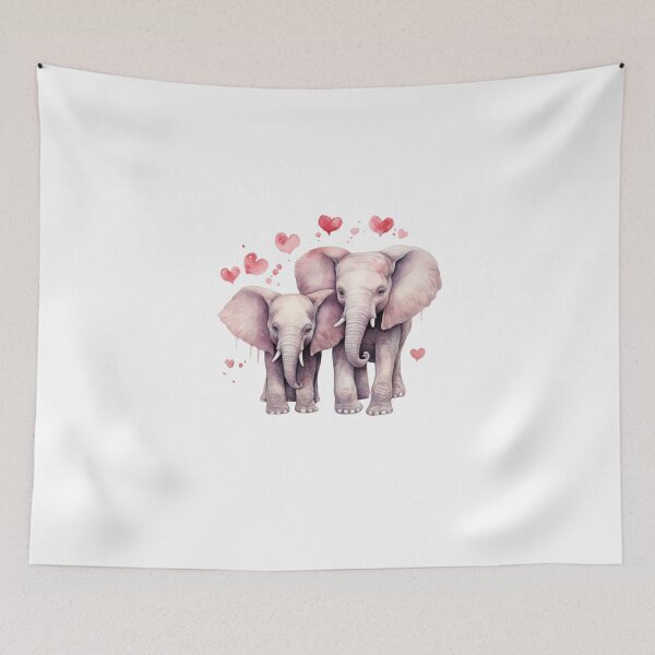Item preview, Valentines day // Elephant // Cute Elephant art // Elephants  designed and sold by SMARTKIT  DESIGNAGENCY.