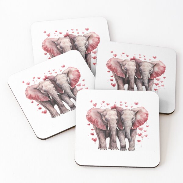 Item preview, Valentines day // Elephant // Cute Elephant art // Elephants  designed and sold by SMARTKIT  DESIGNAGENCY.