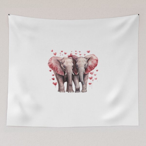 Item preview, Valentines day // Elephant // Cute Elephant art // Elephants  designed and sold by SMARTKIT  DESIGNAGENCY.