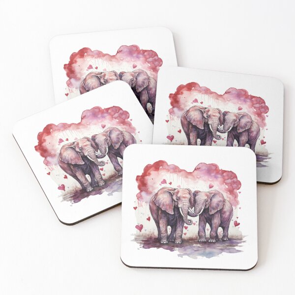Item preview, Valentines day // Elephant // Cute Elephant art // Elephants  designed and sold by SMARTKIT  DESIGNAGENCY.