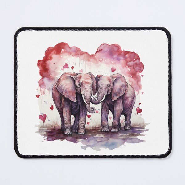 Item preview, Valentines day // Elephant // Cute Elephant art // Elephants designed and sold by SMARTKIT DESIGNAGENCY.