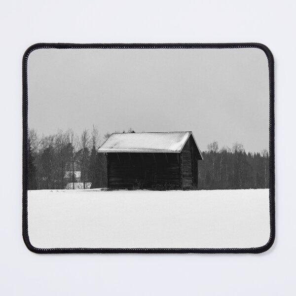 Item preview, The barn on the snowfield bw designed and sold by Jouko Lehto Photography.