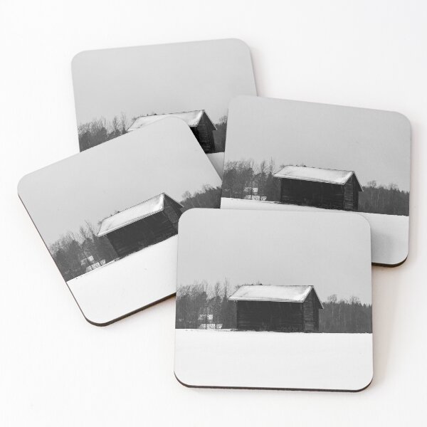 Item preview, The barn on the snowfield bw designed and sold by Jouko Lehto Photography.