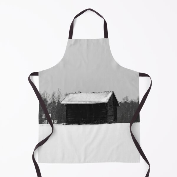 Item preview, The barn on the snowfield bw designed and sold by Jouko Lehto Photography.