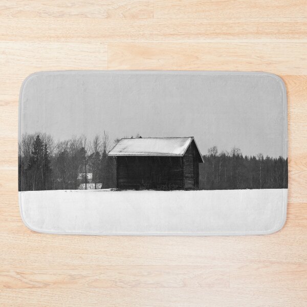 Item preview, The barn on the snowfield bw designed and sold by Jouko Lehto Photography.