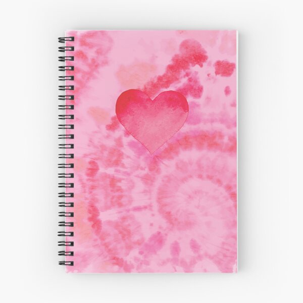 Item preview, Red Valentine Heart on Pink Tie Dye designed and sold by aimeeandkate.