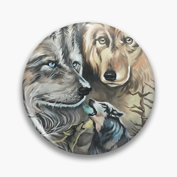 Item preview, Abstract Howling Wolves designed and sold by alloftheinspired.