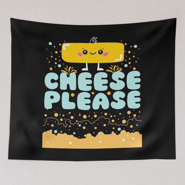 Item preview, Cheese Please Cheesy Curd Cartoon designed and sold by Renata Illustrata.