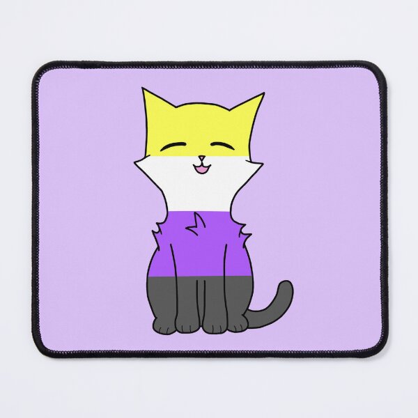 Item preview, Pastel Nonbinary Pride Cat designed and sold by SillyStarlight.