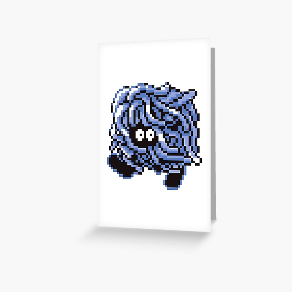 Tangela Pokemon Generation 1 Red Blue Yellow Greeting Card By Winkatawink Redbubble