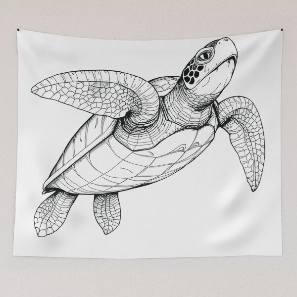 Item preview, Sea Turtle designed and sold by MatrixTattoo.