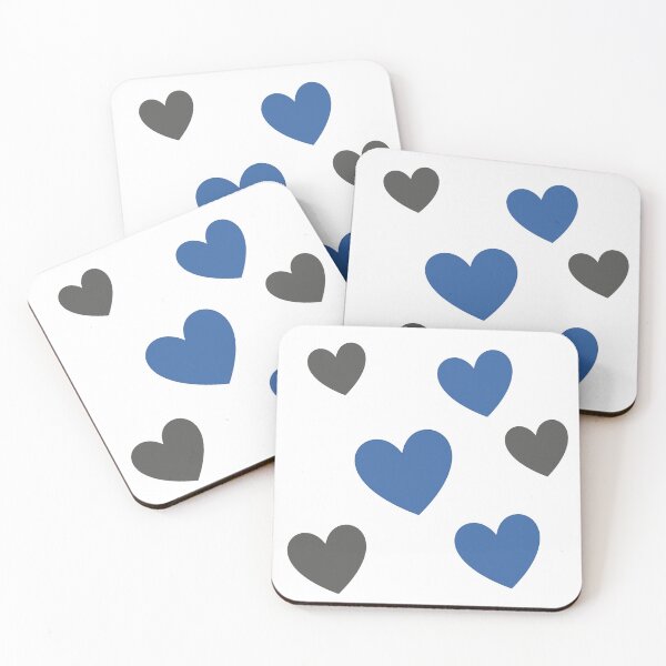 Item preview, Blue and Grey Hearts - a Warm Loving Combination designed and sold by WD-Artist.