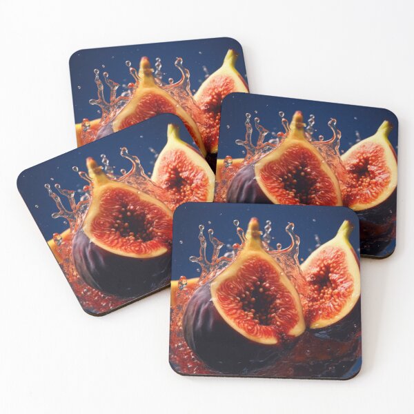 Item preview, A pair of ripe figs are dramatically captured as they burst open designed and sold by anytka.