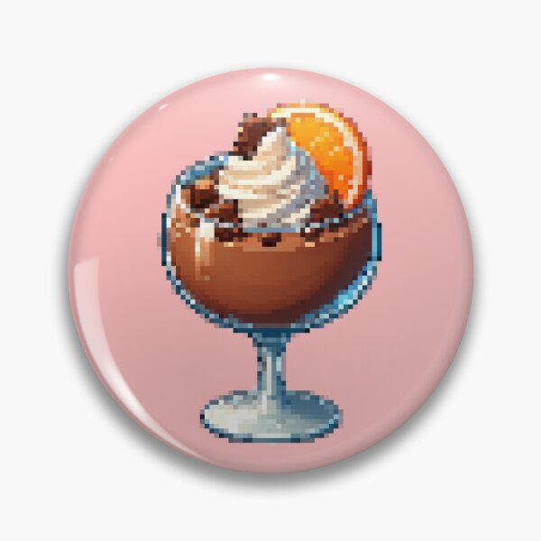 Item preview, Pixelated Chocolate Citrus Delight - Retro Dessert Art designed and sold by strbpn.