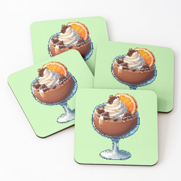 Item preview, Pixelated Chocolate Citrus Delight - Retro Dessert Art designed and sold by strbpn.