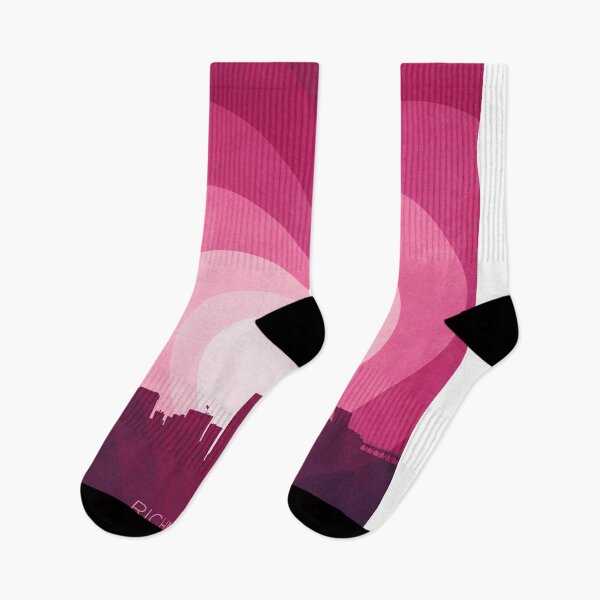 Item preview, Richmond Virginia Skyline Hearts Pink designed and sold by ArtPrints.