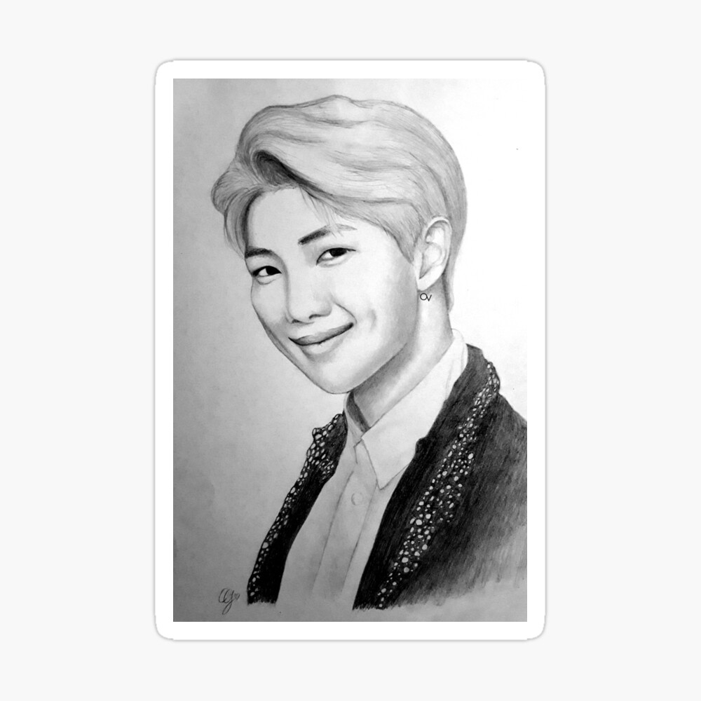 RM MY 1ST REALISTIC BTS DRAWING. WENT PRETTY WELL - 9GAG
