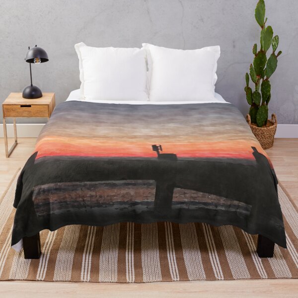 Item preview, Watercolor Sunrise at Fort Fisher, NC Serene Landscape designed and sold by JFlowXjw Design.