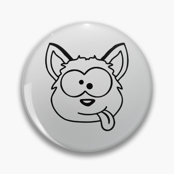 Item preview, Dog Fox Funny Grimace Squinting Tongue Out Comic Cartoon designed and sold by shirt-o-mat.