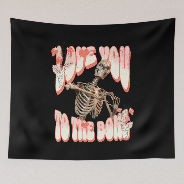 Item preview, Love You to the Bone Funny Skeleton Heart Valentine designed and sold by Vac1.
